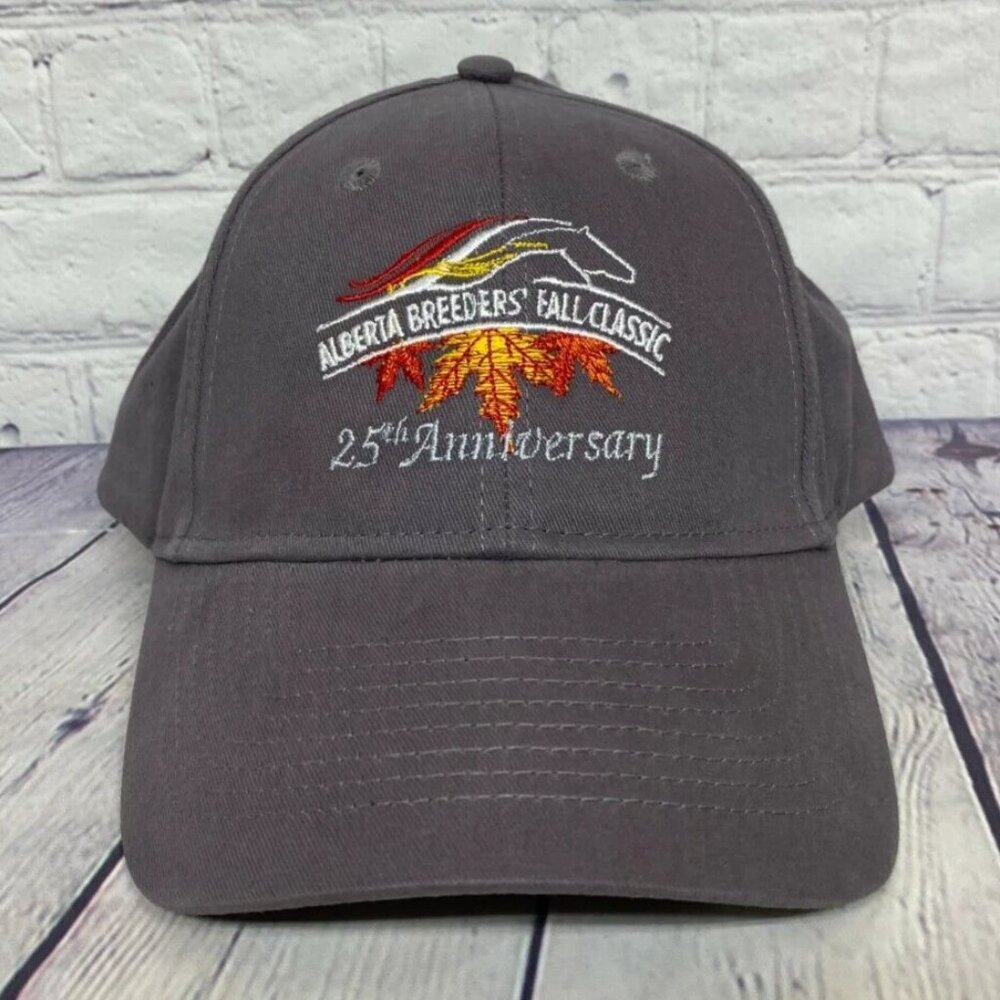Vintage Alberta Breeders Fall Classic 25th Anniversary Baseball Hat Cap Gray